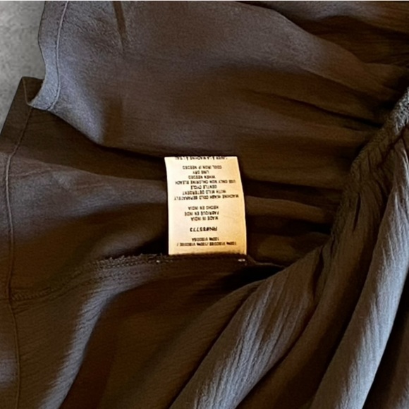 O’Neill Charcoal Grey Peasant Long Sleeve Top Blouse Size M. Great Condition! - Picture 8 of 14